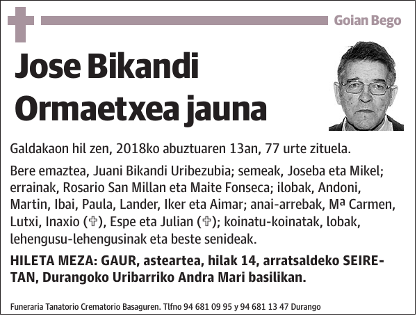 Jose Bikandi Ormaetxea