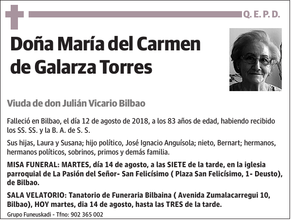 María del Carmen de Galarza Torres