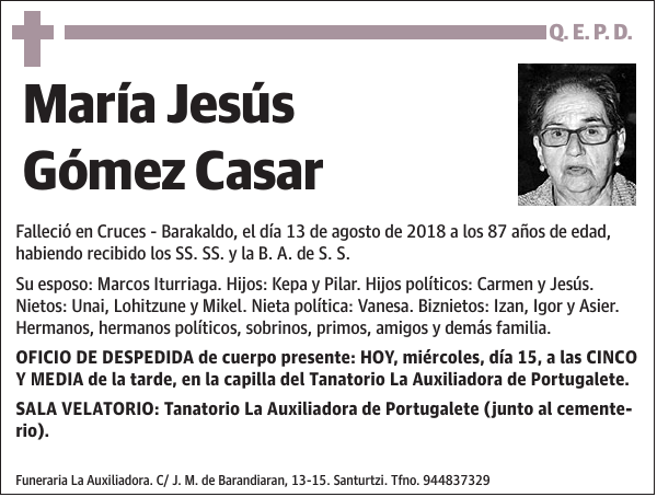 María Jesús Gómez Casar