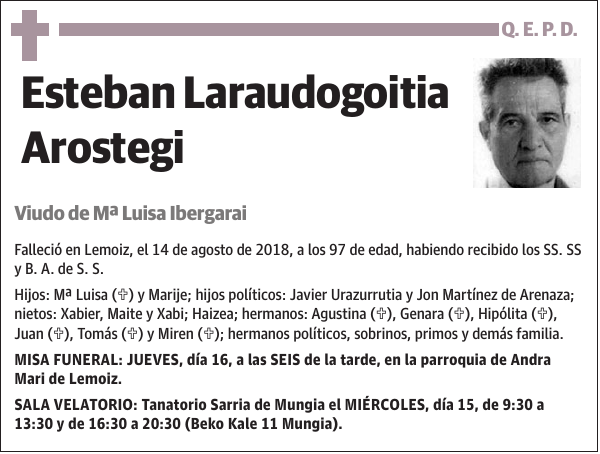 Esteban Laraudogoitia Arostegi