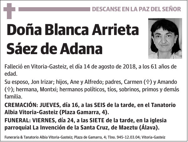 Blanca Arrieta Sáez de Adana