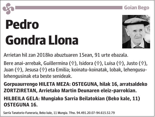 Pedro Gondra Llona