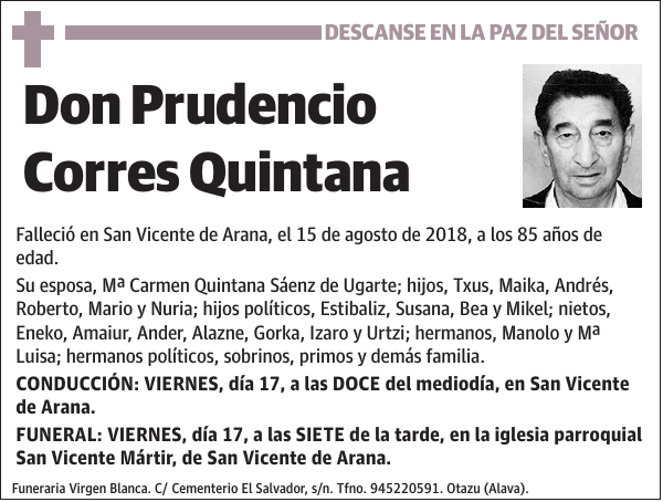 Prudencio Corres Quintana