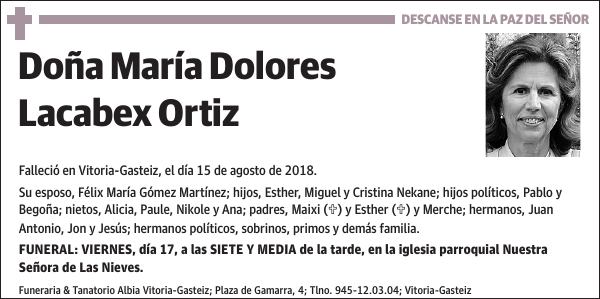 María Dolores Lacabex Ortiz