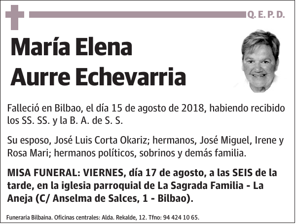 María Elena Aurre Echevarria