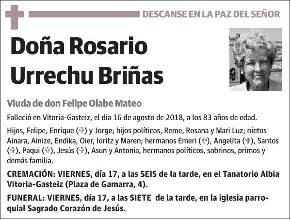 Rosario Urrechu Briñas