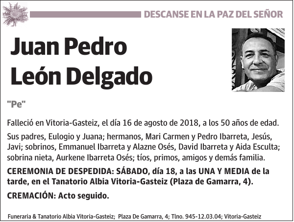 Juan Pedro León Delgado 'Pe'