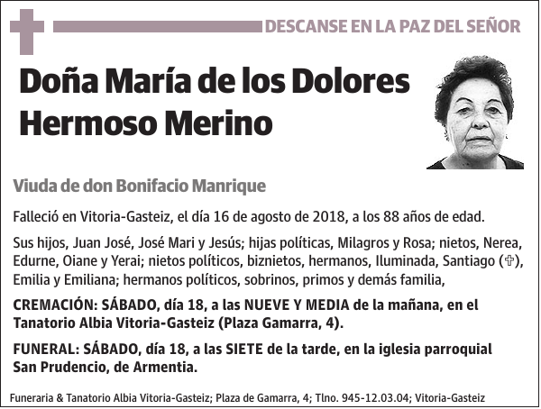 María de los Dolores Hermoso Merino