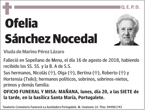 Ofelia Sánchez Nocedal