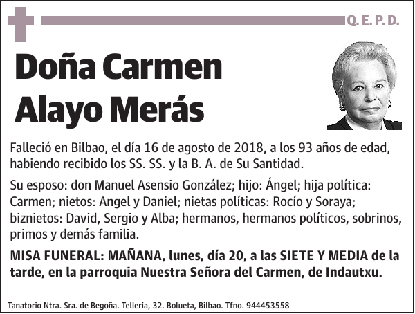 Carmen Alayo Merás