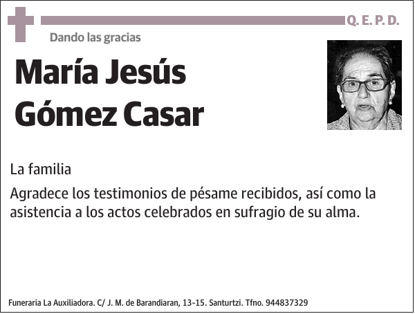 María Jesús Gómez Casar