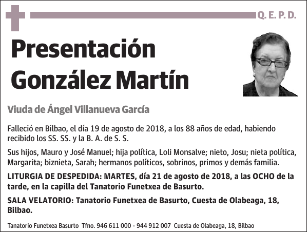 Presentación González Martín