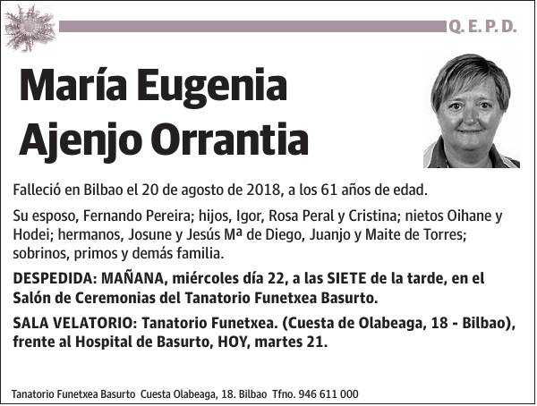 María Eugenia Ajenjo Orrantia