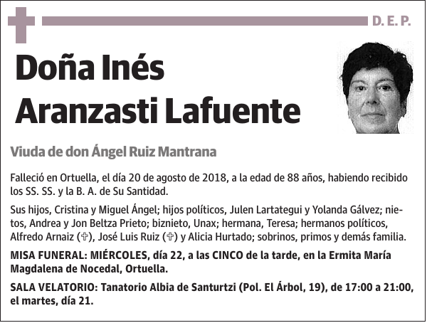 Inés Aranzasti Lafuente