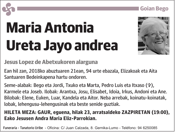 Maria Antonia Ureta Jayo