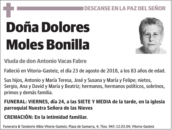 Dolores Moles Bonilla