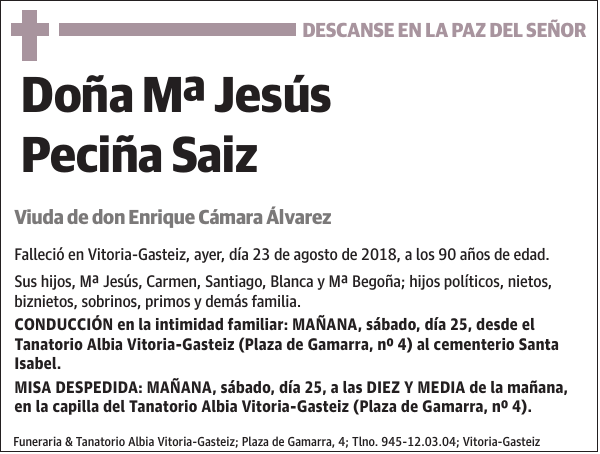 Mª Jesús Peciña Saiz