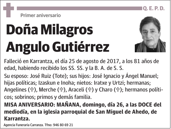 Milagros Angulo Gutiérrez