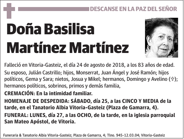 Basilisa Martínez Martínez