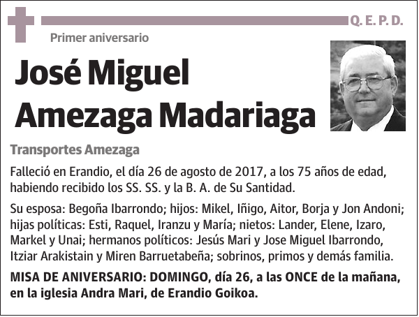 José Miguel Amezaga Madariaga