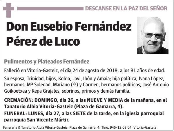 Eusebio Fernández Pérez de Luco