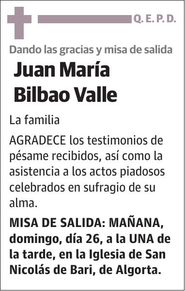 Juan María Bilbao Valle