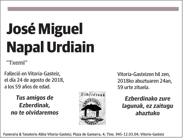 José Miguel Napal Urdiain