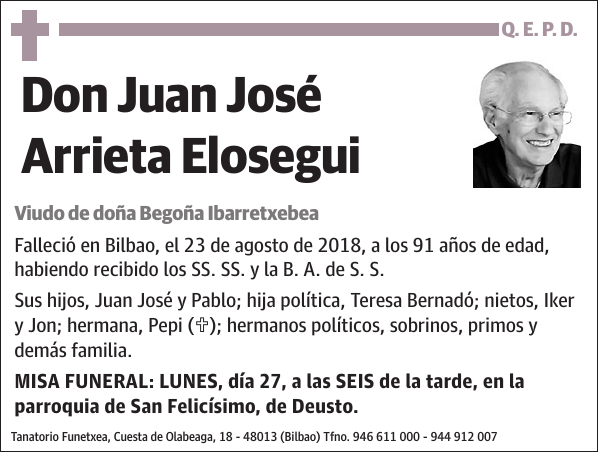 Juan José Arrieta Elosegui