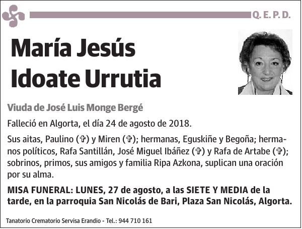 María Jesús Idoate Urrutia