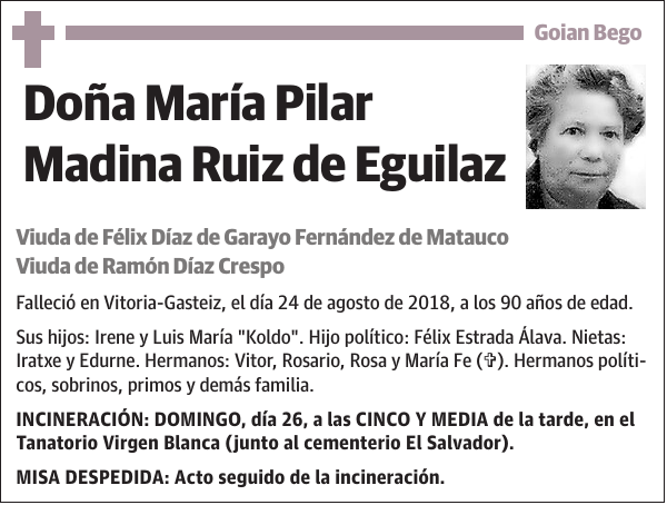 María Pilar Madina Ruiz de Eguilaz