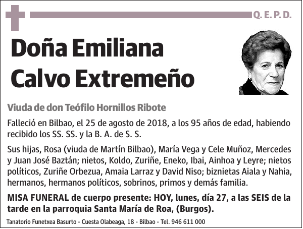 Emiliana Calvo Extremeño