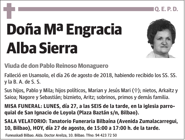 Mª Engracia Alba Sierra