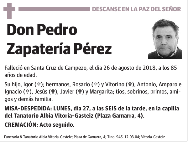 Pedro Zapatería Pérez