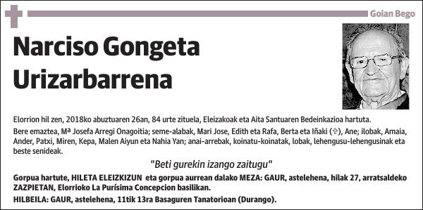 Narciso Gongeta Urizarbarrena