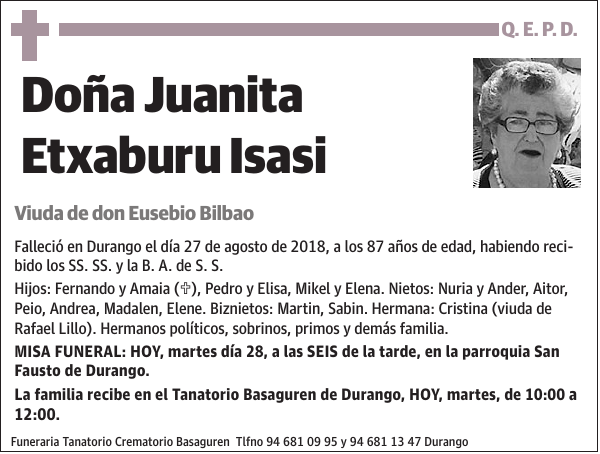 Juanita Etxaburu Isasi