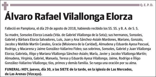 Álvaro Rafael Vilallonga Elorza