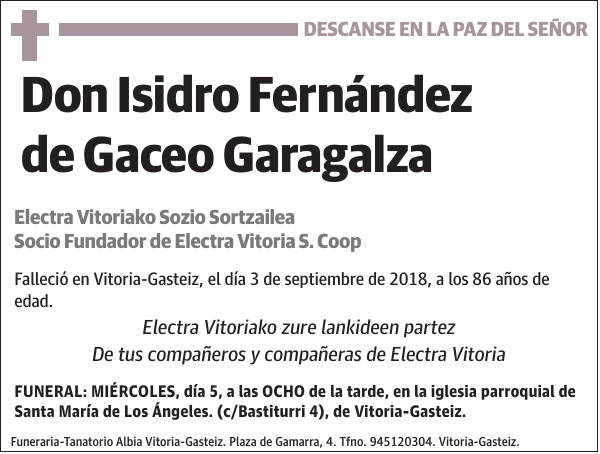 Isidro Fernández de Gaceo Garagalza