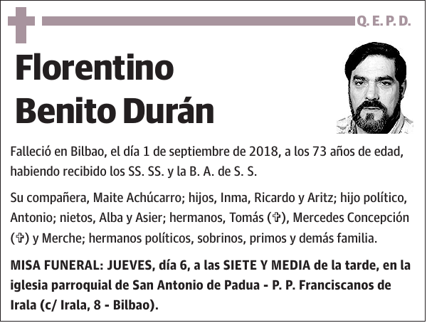 Florentino Benito Durán