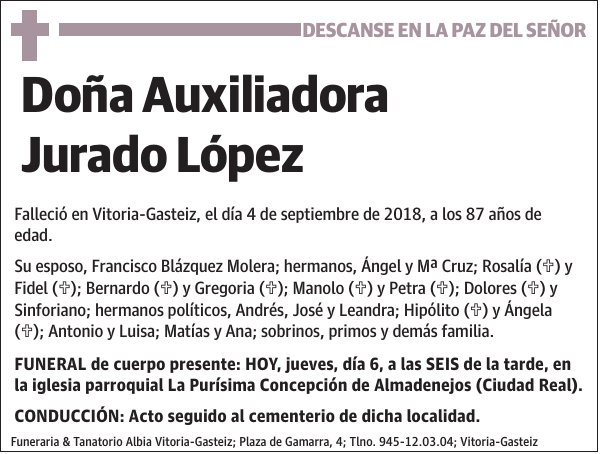 Auxiliadora Jurado López