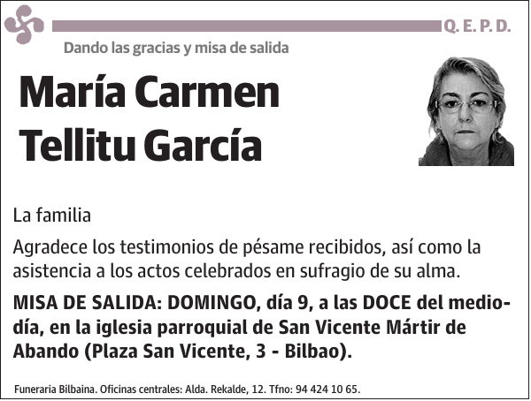 María Carmen Tellitu García