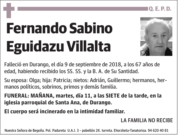 Fernando Sabino Eguidazu Villalta