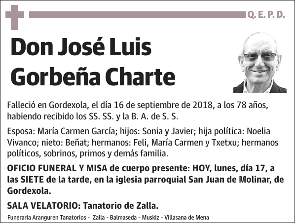 José Luis Gorbeña Charte