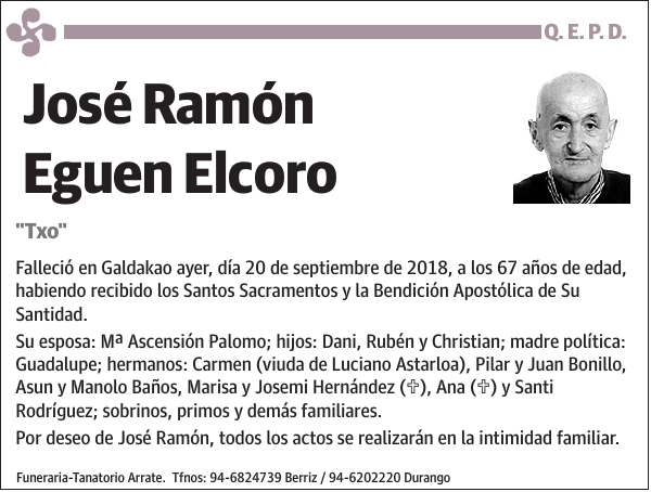 José Ramón Eguen Elcoro