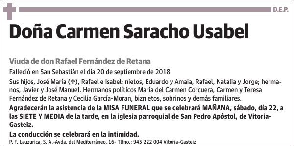 Carmen Saracho Usabel