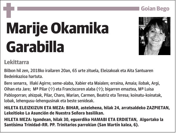 Marije Okamika Garabilla Lekittarra