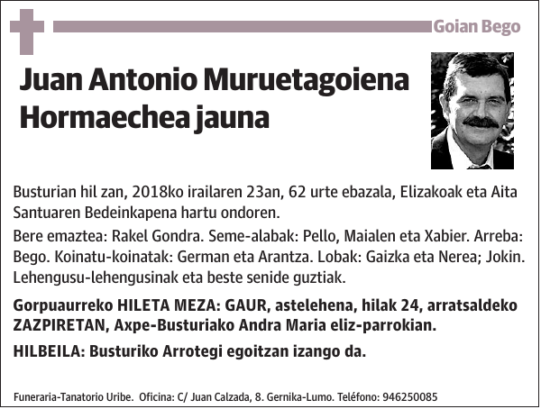 Juan Antonio Muruetagoiena Hormaechea