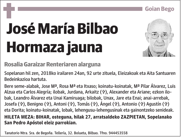 José María Bilbao Hormaza