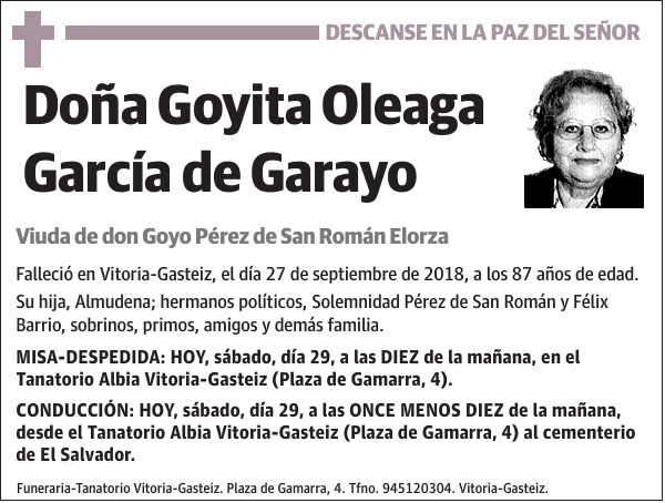 Goyita Oleaga García de Garayo