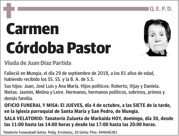 Carmen Córdoba Pastor