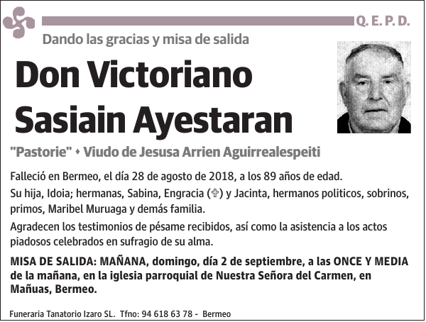 Victoriano Sasiain Ayestaran